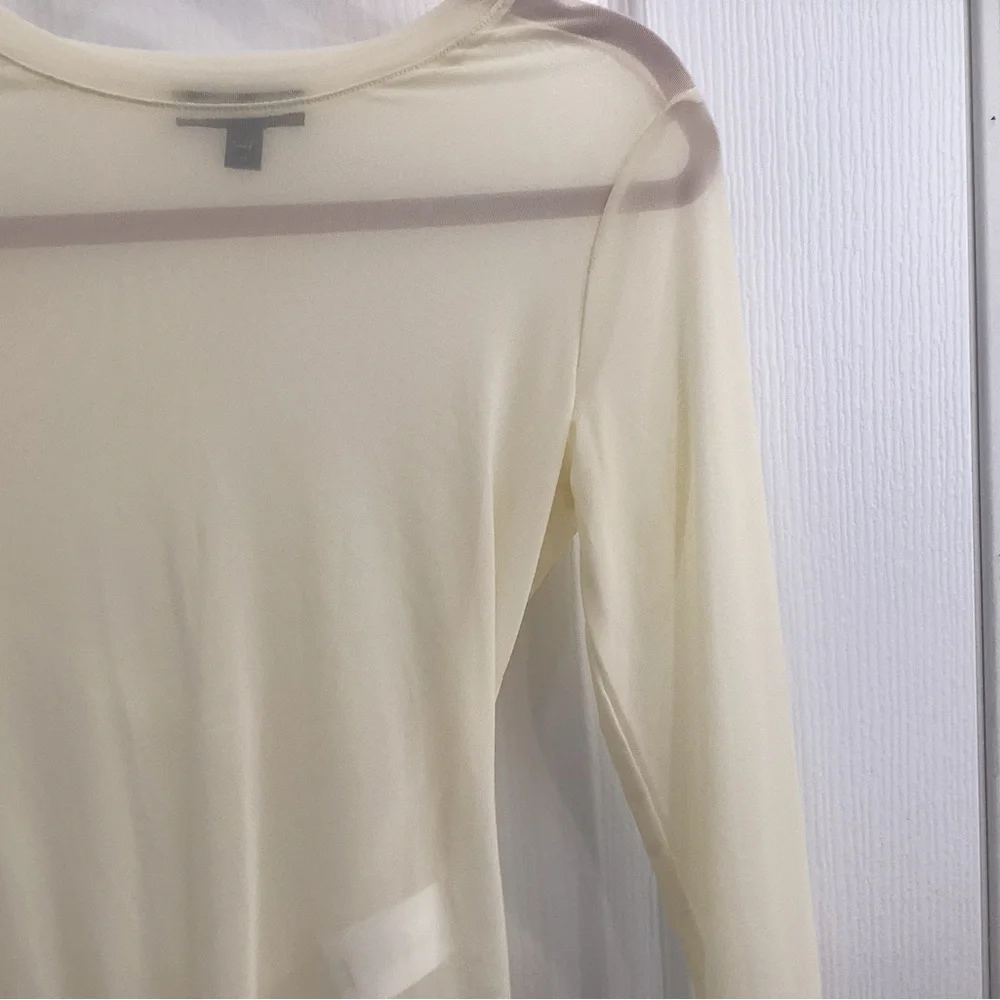 Express Ivory Mesh Top bodysuit - Picture 5 of 9